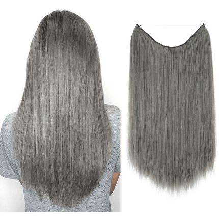 Invisible Wire Hair Extensions | Wavy & Straight Styles | Quick & Secure Application | Lightweight Comfort | Adjustable Wire for Custom Fit | No Clips & Hair-Friendly | Perfect for Effortless Length & Volume