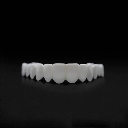 Instant Smile Snap-On Veneers | Upper & Lower Set | Natural Looking Teeth Cover | Disguise Crooked, Stained, Missing & Gapped Teeth | Comfortable Fit | Unisex | Safe & Easy to Use | One Size Fits Most