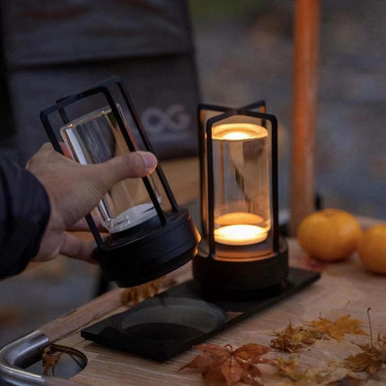 Nordic LED Table Lamp | Elegant Design | Touch Control | 3-Color Modes | USB Rechargeable | Premium Metal & Crystal Glass | Silver, Gold, Black Options | Versatile Home Lighting | IP65 Waterproof
