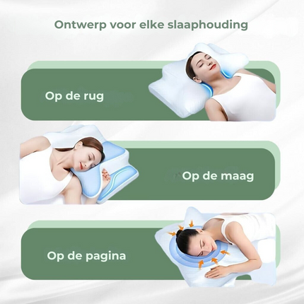 Memory Foam Sleep Pillow | Ergonomic Neck & Spine Support | Pain Relief | Hypoallergenic Cover | Ideal for Back, Side & Stomach Sleepers | Promotes Deep, Restful Sleep