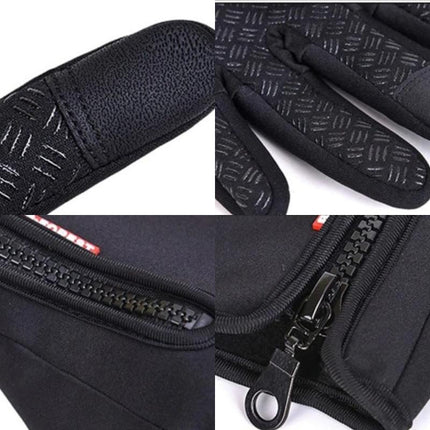 Neoprene Insulated | Windproof & Waterproof | Touchscreen Compatible Gloves | Fleece Lining | Non-Slip Grip | Unisex Warmth for Winter Sports | Cycling | Running | Driving | Black S-XL