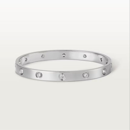Sterling Silver Bracelet | Diamond Accents | Parisian Elegance | Refined Luxury | Subtle Sparkle