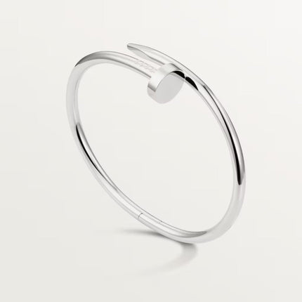 Rion Silver Bracelet | Industrial-Inspired | Sleek Polished Finish | Minimalist Design | Elegant Statement Jewelry | Durable Luxury Accessory | Versatile for Layered Look | Unique Nail Motif