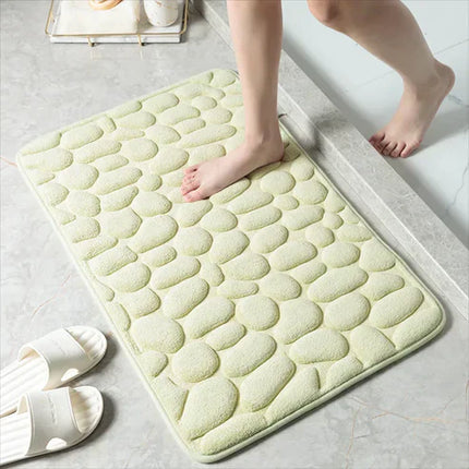 Plush Memory Foam Mat | Rapid Water Absorption | Non-Slip Backing | Cozy Microfiber Flannel | Easy Care Machine Washable | Soft and Safe for Bathroom Use | Versatile Home Accessory