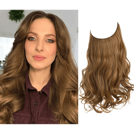 Invisible Wire Hair Extensions | Wavy & Straight Styles | Quick & Secure Application | Lightweight Comfort | Adjustable Wire for Custom Fit | No Clips & Hair-Friendly | Perfect for Effortless Length & Volume