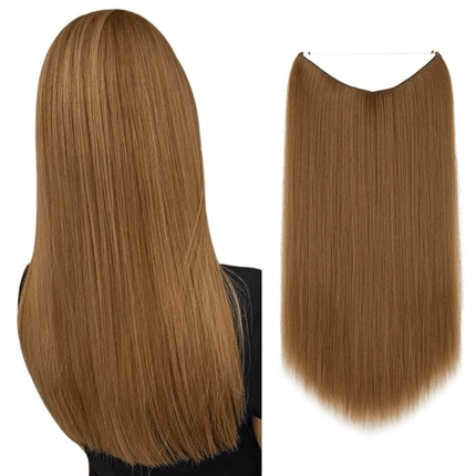 Invisible Wire Hair Extensions | Wavy & Straight Styles | Quick & Secure Application | Lightweight Comfort | Adjustable Wire for Custom Fit | No Clips & Hair-Friendly | Perfect for Effortless Length & Volume