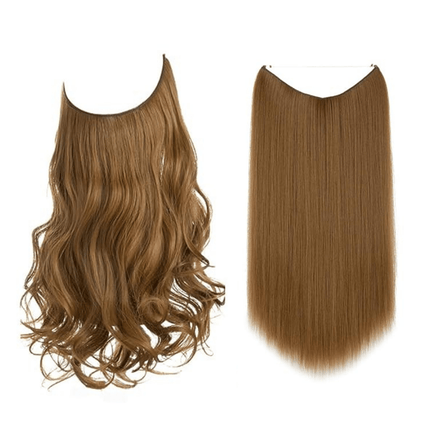 Invisible Wire Hair Extensions | Wavy & Straight Styles | Quick & Secure Application | Lightweight Comfort | Adjustable Wire for Custom Fit | No Clips & Hair-Friendly | Perfect for Effortless Length & Volume