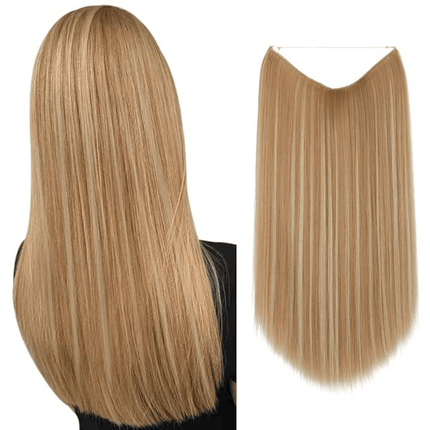 Invisible Wire Hair Extensions | Wavy & Straight Styles | Quick & Secure Application | Lightweight Comfort | Adjustable Wire for Custom Fit | No Clips & Hair-Friendly | Perfect for Effortless Length & Volume