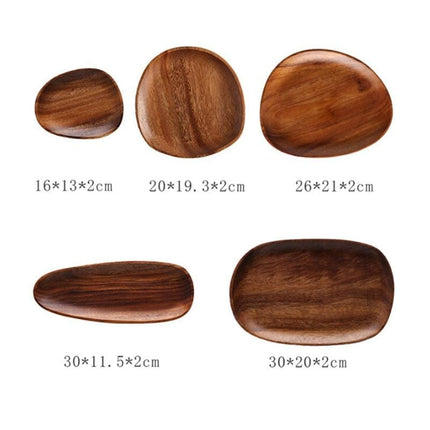 Acacia Wood Elegant Serving Platters | Rustic Durable Tableware | Indoor Dining & Outdoor Adventures | Lightweight Picnic Essential | Scratch & Water Resistant | Perfect Gift Idea | Unique Natural Finish