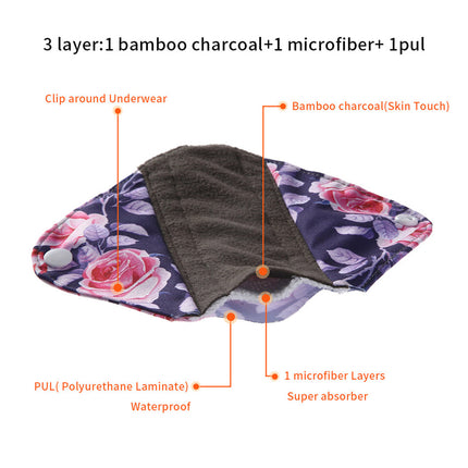 10 Pcs Reusable Panty Liners | Organic | Eco-Friendly | Washable | Absorbent | Leak-Proof | Comfortable | Sustainable | Random Colors | Cost-Effective | Ultra-Soft Material