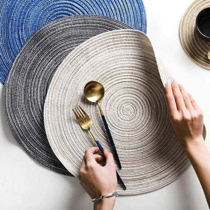 6 Piece Set | Linen Placemats and Coasters | Table Protection | Multi-Color Options | Dining Table Accessories | 14" Placemats & 7" Coasters | Easy Care Fabric