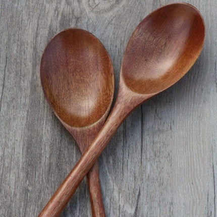 Nanmu Wood Soup Spoons | 6-Piece Set | Durable | 9.25 Inch Length | Handcrafted | Sleek Modern Design | Perfect for Soups & Stews | Easy to Clean | Long-Lasting Quality | Kitchen & Dining Essential