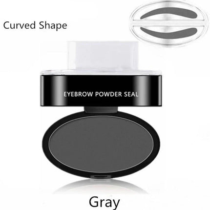 Adjustable Waterproof Eyebrow Stamp Kit | Natural Finish | Fast Application | Includes Pigmented Powder & Brush | Ideal for Thinning Brows | Long-Lasting Formula | Easy Shape Definition