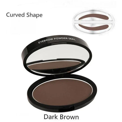 Adjustable Waterproof Eyebrow Stamp Kit | Natural Finish | Fast Application | Includes Pigmented Powder & Brush | Ideal for Thinning Brows | Long-Lasting Formula | Easy Shape Definition