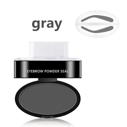 Adjustable Waterproof Eyebrow Stamp Kit | Natural Finish | Fast Application | Includes Pigmented Powder & Brush | Ideal for Thinning Brows | Long-Lasting Formula | Easy Shape Definition