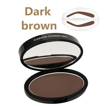 Adjustable Waterproof Eyebrow Stamp Kit | Natural Finish | Fast Application | Includes Pigmented Powder & Brush | Ideal for Thinning Brows | Long-Lasting Formula | Easy Shape Definition