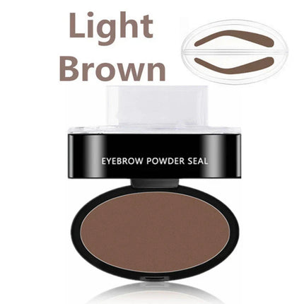 Adjustable Waterproof Eyebrow Stamp Kit | Natural Finish | Fast Application | Includes Pigmented Powder & Brush | Ideal for Thinning Brows | Long-Lasting Formula | Easy Shape Definition