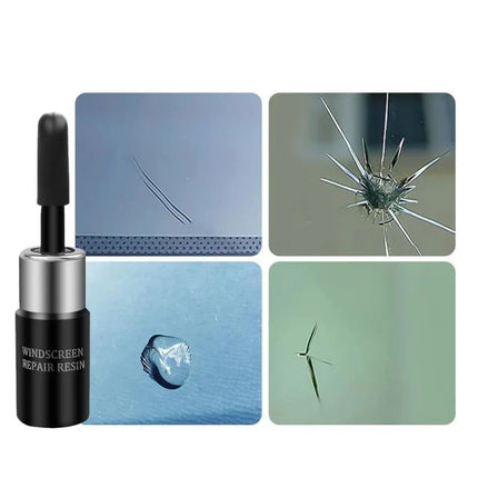 Professional Glass Chip & Crack Repair Solution | Advanced Resin Formula | DIY Kit for Windshield & Windows | Quick & Easy Application | Prevents Further Damage | Suitable for Laminated Glass