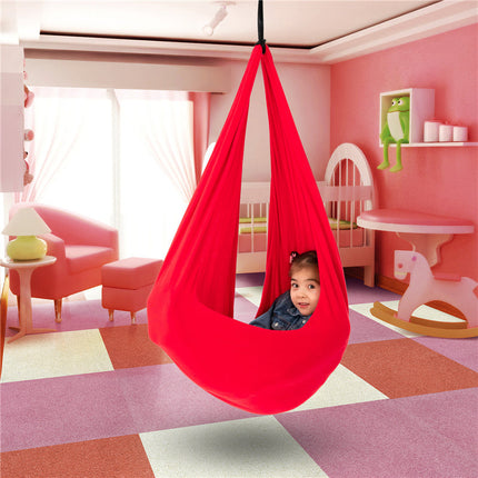 Calm Cocoon | Cotton Hanging Therapy Swing | Indoor Hammock for Children | Supports Focus & Balance | Sensory Integration | Tantrum-Soothe Haven | Multiple Sizes Available