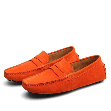 HUGO | Men's Italian Style Suede Loafers | Chic & Versatile Footwear for Casual Outings | Soft Lining & Cushioned Insoles for Comfort