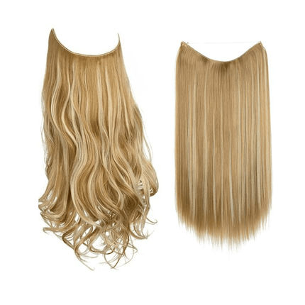 Invisible Wire Hair Extensions | Wavy & Straight Styles | Quick & Secure Application | Lightweight Comfort | Adjustable Wire for Custom Fit | No Clips & Hair-Friendly | Perfect for Effortless Length & Volume