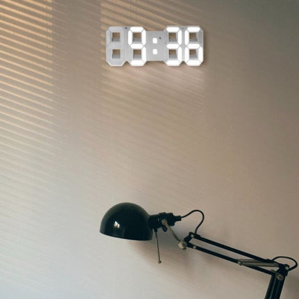 3D LED Digital Wall Clock | Dimmable Lighting | Minimalist Design | USB Powered | High Visibility | Home Decor