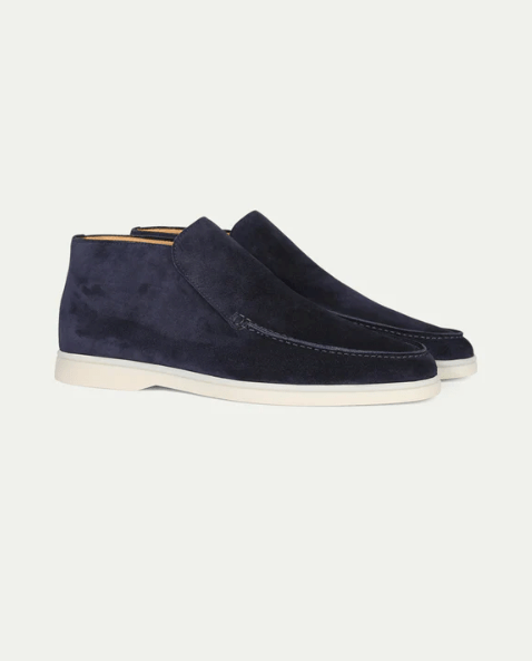 High Suede Loafers Navy | Comfortable Regular Fit | Premium Craftsmanship | Puento Fortade TP 16 | Versatile & Durable