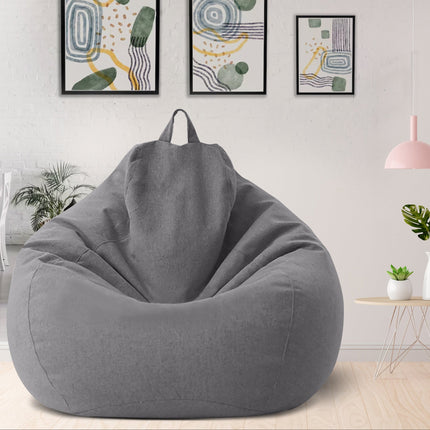 Premium Linen Bean Bag with Filling | Ergonomic Support | Removable Washable Cover | Multiple Sizes and Colors | Soft & Durable | Ideal for Living Room and Bedroom