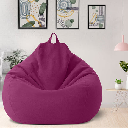 Premium Linen Bean Bag with Filling | Ergonomic Support | Removable Washable Cover | Multiple Sizes and Colors | Soft & Durable | Ideal for Living Room and Bedroom