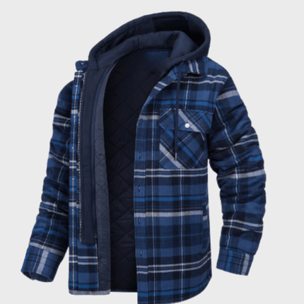Joseph Men's Thick Checked Winter Jacket | Water-Repellent | Breathable Design | Durable Warmth | Available in S to XL | Versatile for Work and Outings | High-Quality Comfort | Perfect Fit | Enhance Your Fashion Style
