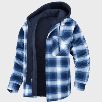 Joseph Men's Thick Checked Winter Jacket | Water-Repellent | Breathable Design | Durable Warmth | Available in S to XL | Versatile for Work and Outings | High-Quality Comfort | Perfect Fit | Enhance Your Fashion Style