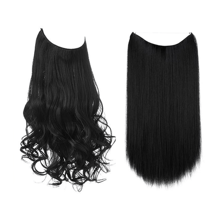 Invisible Wire Hair Extensions | Wavy & Straight Styles | Quick & Secure Application | Lightweight Comfort | Adjustable Wire for Custom Fit | No Clips & Hair-Friendly | Perfect for Effortless Length & Volume