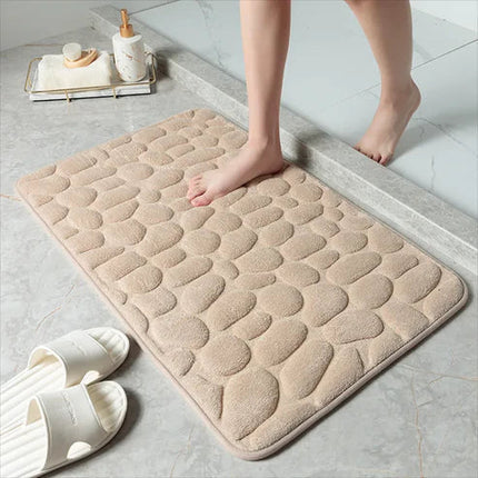 Plush Memory Foam Mat | Rapid Water Absorption | Non-Slip Backing | Cozy Microfiber Flannel | Easy Care Machine Washable | Soft and Safe for Bathroom Use | Versatile Home Accessory