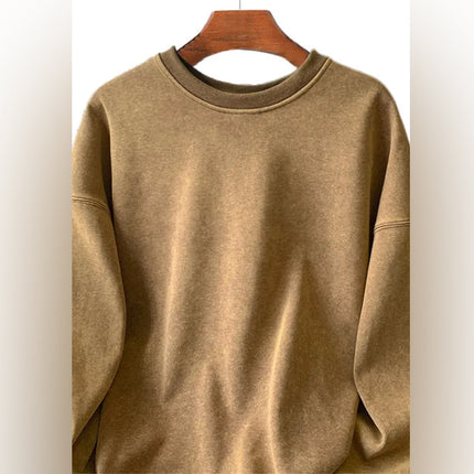 Jason Men's Slim Fit Sweater | Soft Cotton Blend | Minimalist Logo | Versatile Colors | Contemporary Knit Texture | Easy Care | Crew Neck | Ribbed Edges | Long Sleeve | Warm & Stylish