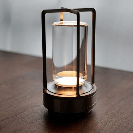 Nordic LED Table Lamp | Elegant Design | Touch Control | 3-Color Modes | USB Rechargeable | Premium Metal & Crystal Glass | Silver, Gold, Black Options | Versatile Home Lighting | IP65 Waterproof