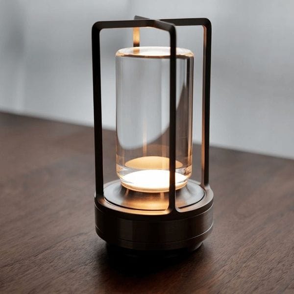Nordic LED Table Lamp | Elegant Design | Touch Control | 3-Color Modes | USB Rechargeable | Premium Metal & Crystal Glass | Silver, Gold, Black Options | Versatile Home Lighting | IP65 Waterproof