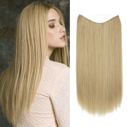Invisible Wire Hair Extensions | Wavy & Straight Styles | Quick & Secure Application | Lightweight Comfort | Adjustable Wire for Custom Fit | No Clips & Hair-Friendly | Perfect for Effortless Length & Volume