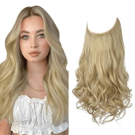 Invisible Wire Hair Extensions | Wavy & Straight Styles | Quick & Secure Application | Lightweight Comfort | Adjustable Wire for Custom Fit | No Clips & Hair-Friendly | Perfect for Effortless Length & Volume