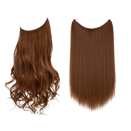 Invisible Wire Hair Extensions | Wavy & Straight Styles | Quick & Secure Application | Lightweight Comfort | Adjustable Wire for Custom Fit | No Clips & Hair-Friendly | Perfect for Effortless Length & Volume