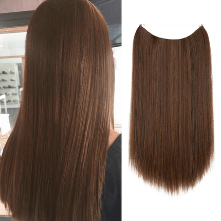 Invisible Wire Hair Extensions | Wavy & Straight Styles | Quick & Secure Application | Lightweight Comfort | Adjustable Wire for Custom Fit | No Clips & Hair-Friendly | Perfect for Effortless Length & Volume