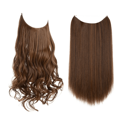 Invisible Wire Hair Extensions | Wavy & Straight Styles | Quick & Secure Application | Lightweight Comfort | Adjustable Wire for Custom Fit | No Clips & Hair-Friendly | Perfect for Effortless Length & Volume