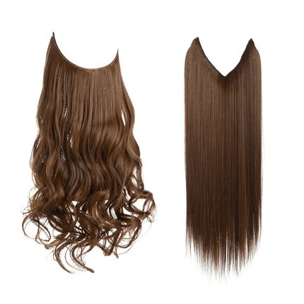 Invisible Wire Hair Extensions | Wavy & Straight Styles | Quick & Secure Application | Lightweight Comfort | Adjustable Wire for Custom Fit | No Clips & Hair-Friendly | Perfect for Effortless Length & Volume