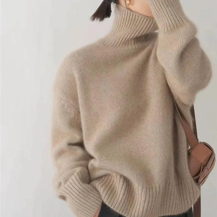 Classic Women's Cozy Turtleneck | Natural Warmth | Soft & Comfortable | Timeless Design | Runs Small, Size Up