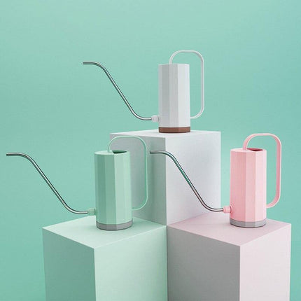 Geometric Gooseneck Watering Can | Large Capacity | Long Stainless Steel Spout | Stylish Modern Design | Durable Polypropylene Material | Ideal for House & Hanging Plants | Easy Refill | Pastel Colors
