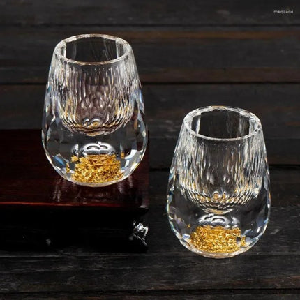 Crystal Glass Set of 6 | High-Quality Crystal Shot Glasses | Ideal for Whisky, Vodka, Liqueur | Elegant Party Drinkware | Durable and Easy to Clean | Timeless Design | 60 ml Capacity