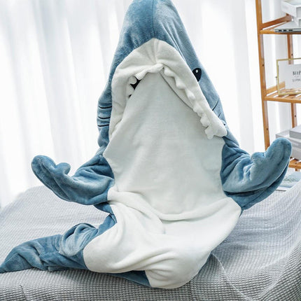 Wearable Shark Blanket | Soft Flannel Fleece | Realistic Design | Egyptian Cotton | Full-Body Cozy Snuggle | Five Sizes for All Ages | Perfect Gift for Sleepovers, Camping & More | Double-Sided Plush Warmth