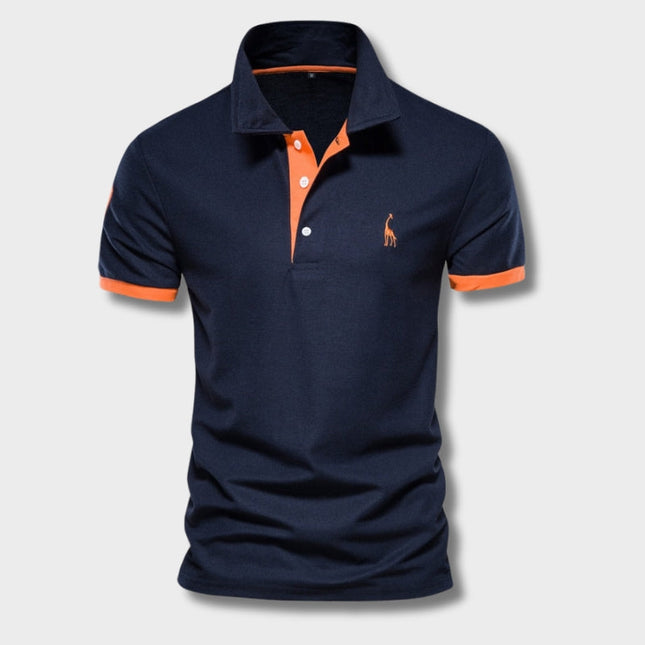 Men's Slim-Fit Cotton Blend Polo Shirt | Tailored Silhouette | Buttoned Collar | Casual & Smart-Casual Wear | Versatile Style | Lightweight & Breathable | Sizes XS-3XL