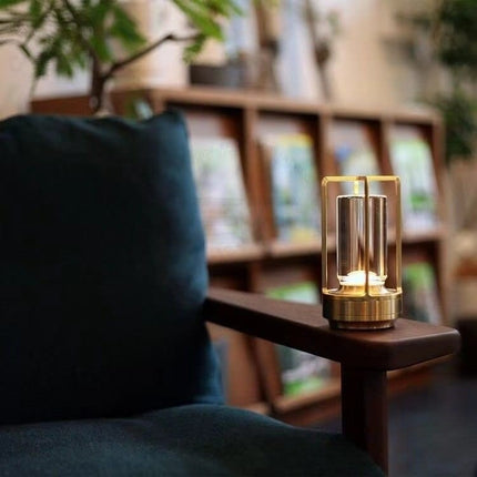 Nordic LED Table Lamp | Elegant Design | Touch Control | 3-Color Modes | USB Rechargeable | Premium Metal & Crystal Glass | Silver, Gold, Black Options | Versatile Home Lighting | IP65 Waterproof