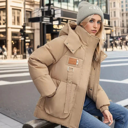 Women's Winter Coat | Down Lined | Black | Wind & Waterproof | Warm Hood & Collar | Timeless Style | Designed in Amsterdam