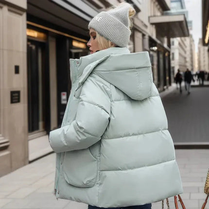 Women's Winter Coat | Down Lined | Black | Wind & Waterproof | Warm Hood & Collar | Timeless Style | Designed in Amsterdam